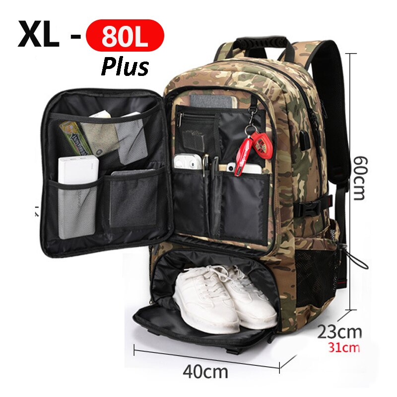 Spacious Explorer Extra Large Hiking Backpack