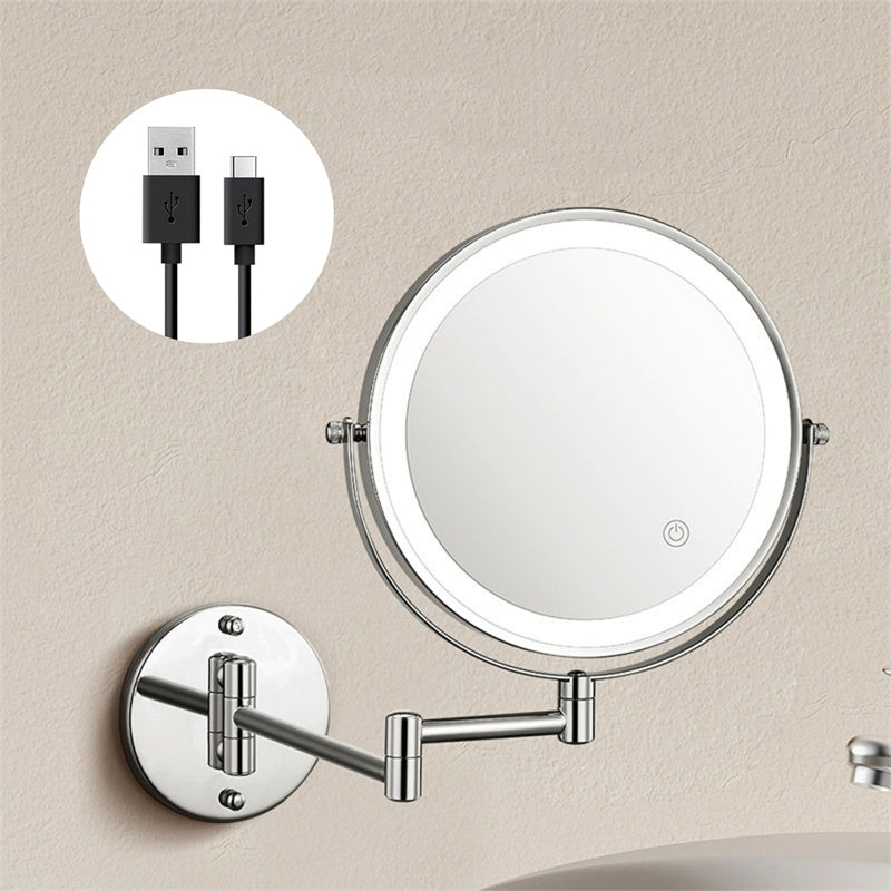 Rechargeable LED Lighted Wall Mount Mirror
