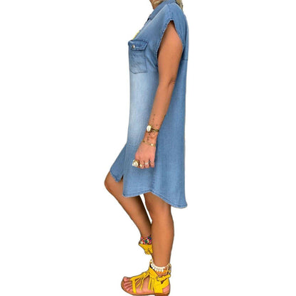 Classic Blue Jeans Dress