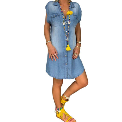 Classic Blue Jeans Dress