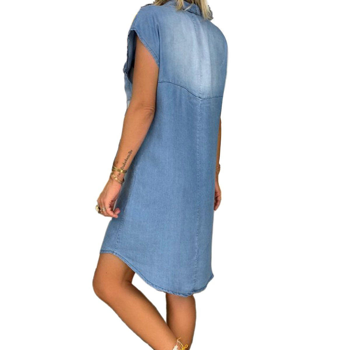 Classic Blue Jeans Dress