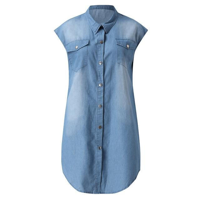 Classic Blue Jeans Dress