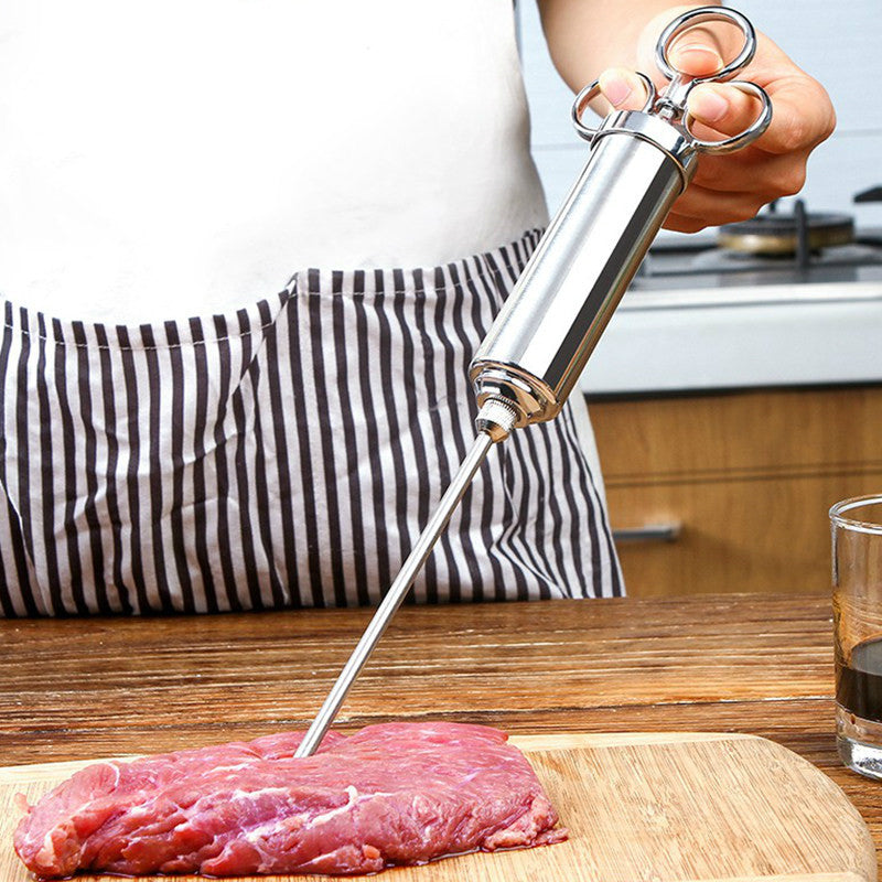 Easy Meat Injector with 3 Sharp Needles for BBQ - Halri