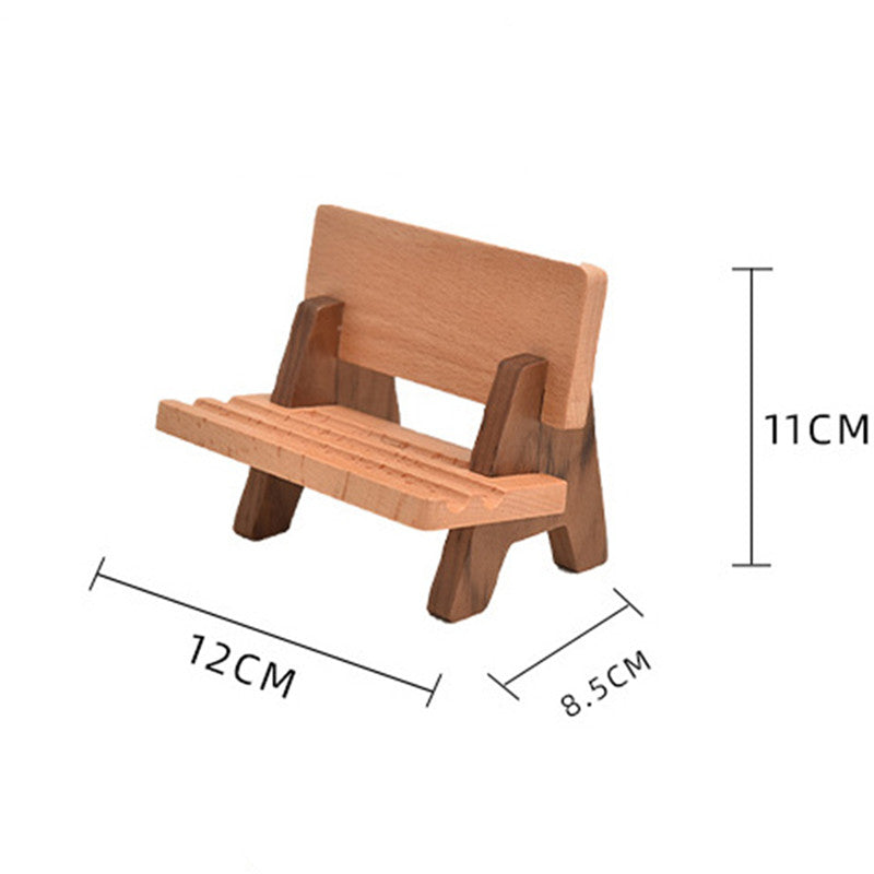 Sturdy Wooden Portable Phone Stand Charger