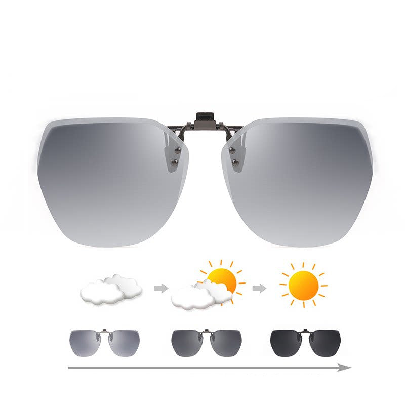 Polarized Clip-On Sunglasses for Men, Anti-Glare Driving