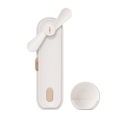 Compact Rechargeable Personal Fan with Power Bank
