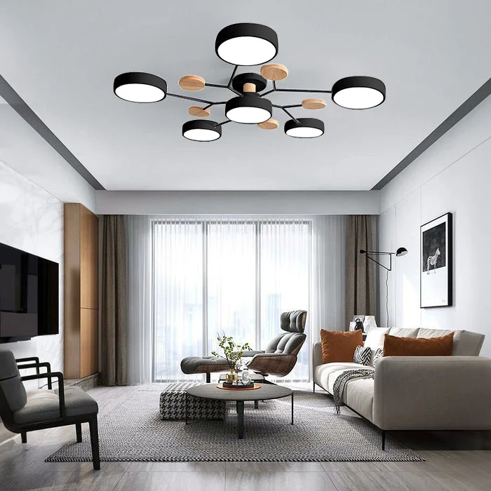 Stylish LED Ceiling Light Fixtures Bright White