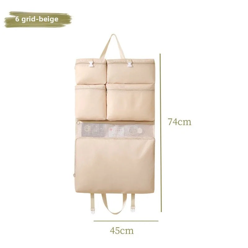 Portable Folding Travel Tote Bag with Pockets