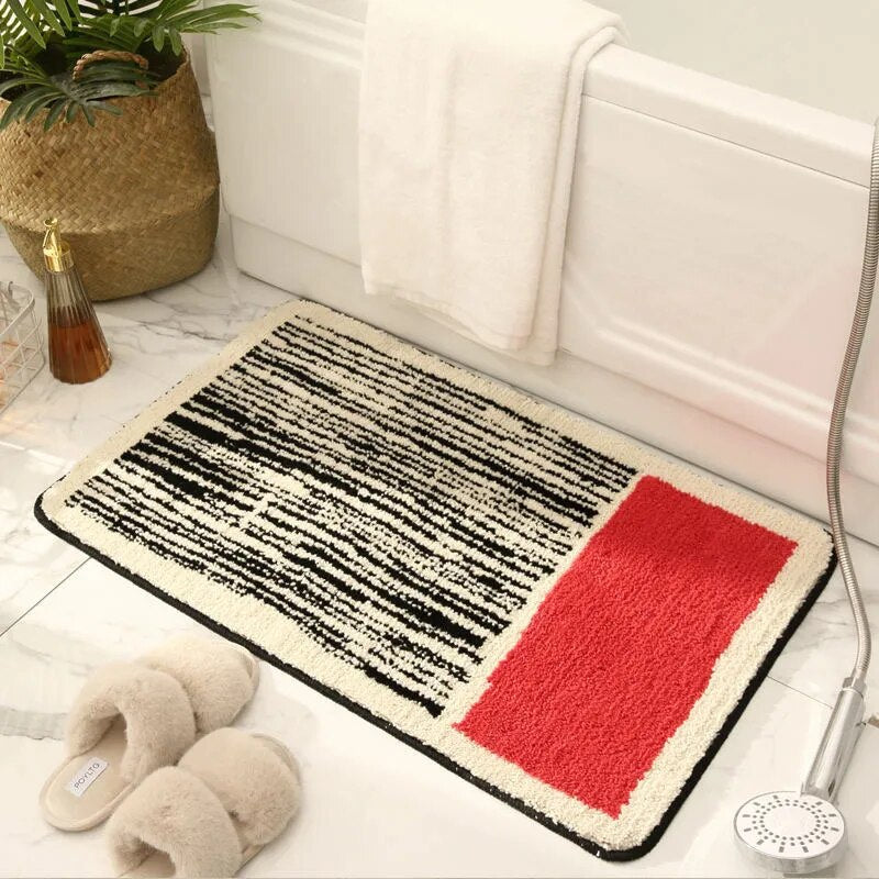 Soft Handmade Bathroom Mat with Unique Pattern