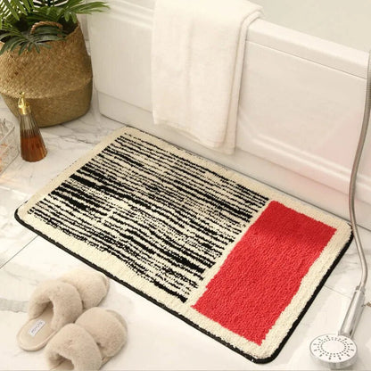 Soft Handmade Bathroom Mat with Unique Pattern