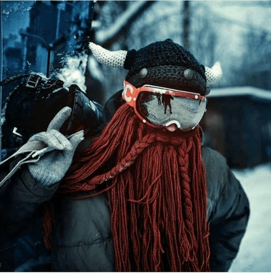 Warm Winter Viking Beard Hat - Halri