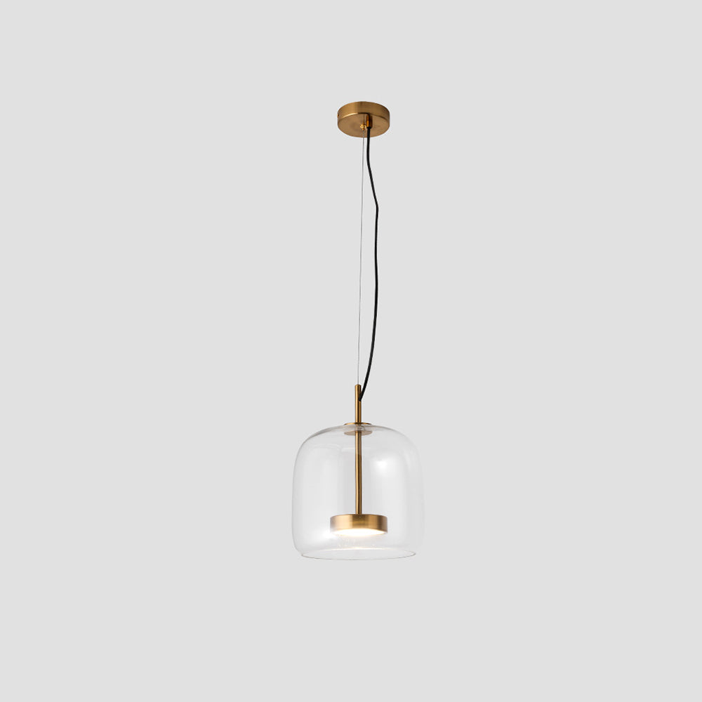 Classic Hanging Warm Glass Pendant Light