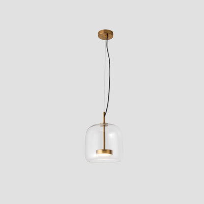 Classic Hanging Warm Glass Pendant Light