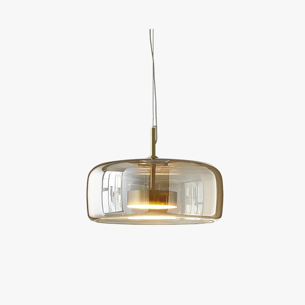 Classic Hanging Warm Glass Pendant Light