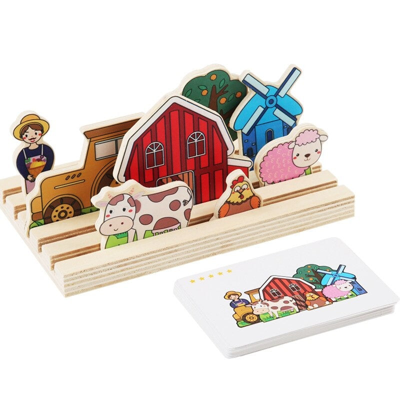 Fun 3D Wooden Brain Teaser Puzzle - Halri