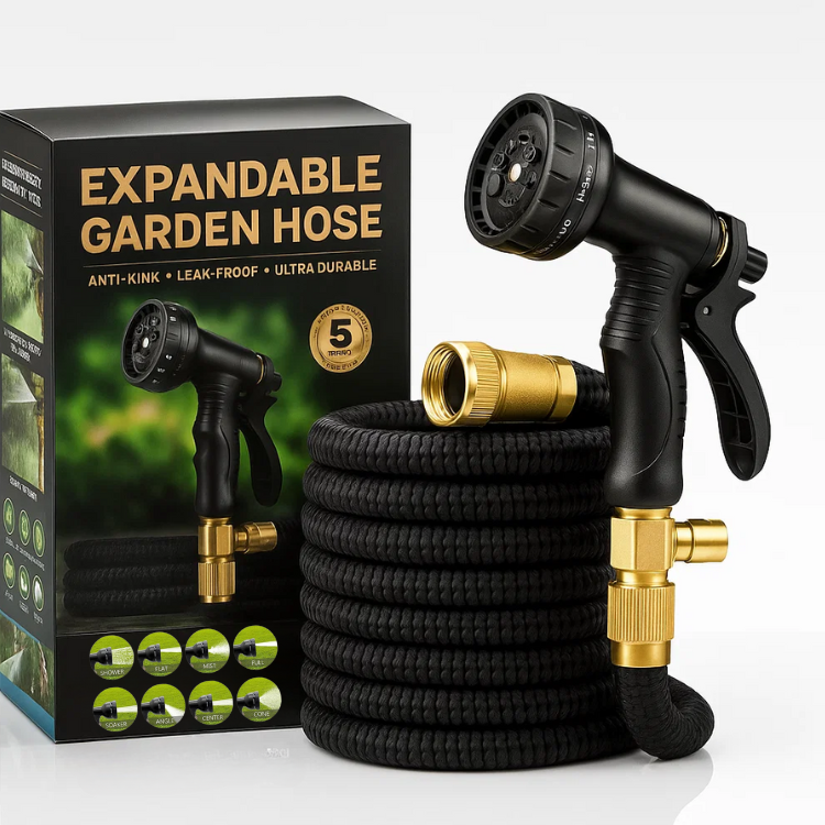 Flexible Water Hose with 8 Spray Settings - Halri