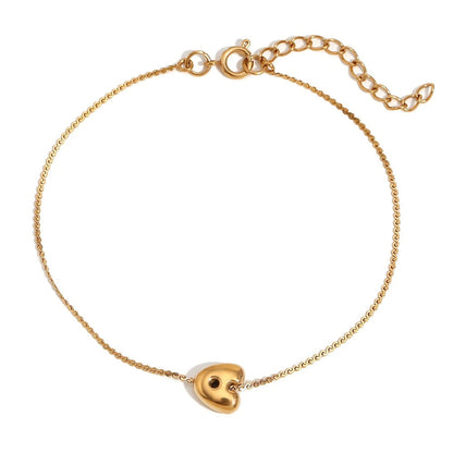 Tiny Alphabet Letter Charm Bracelet - Halri