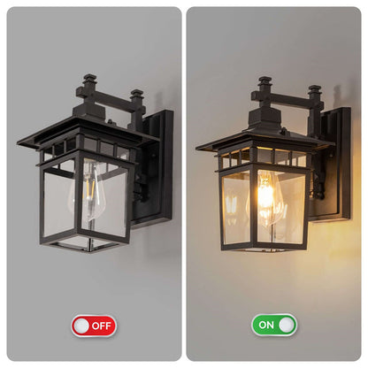 Rustic Outdoor Wall Light – Durable Metal Sconce