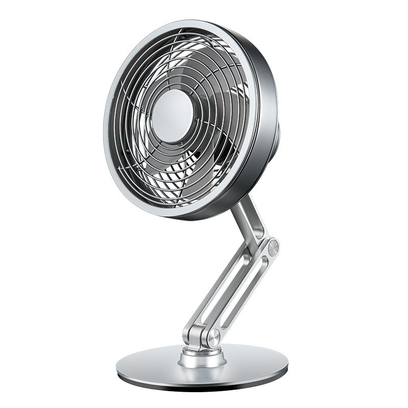 Compact Portable 360 Degree Metal Mini Desk Fan