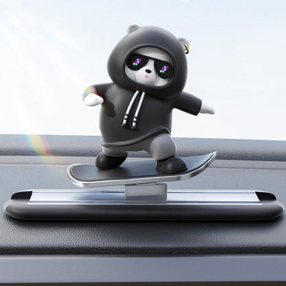 Fun Car Bear Figure Decoration