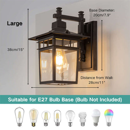 Rustic Outdoor Wall Light – Durable Metal Sconce