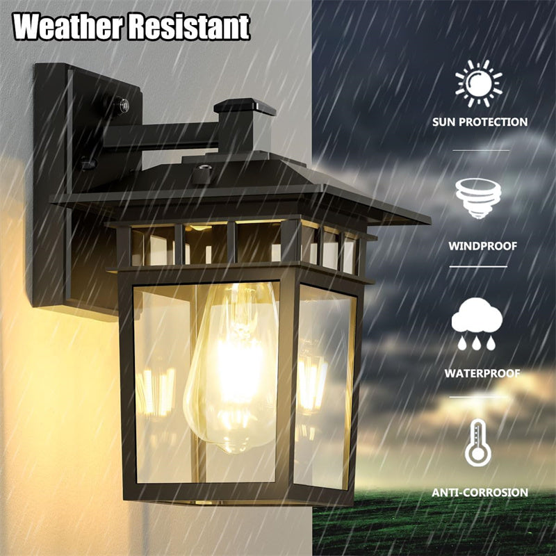 Rustic Outdoor Wall Light – Durable Metal Sconce
