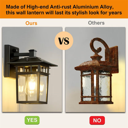 Rustic Outdoor Wall Light – Durable Metal Sconce
