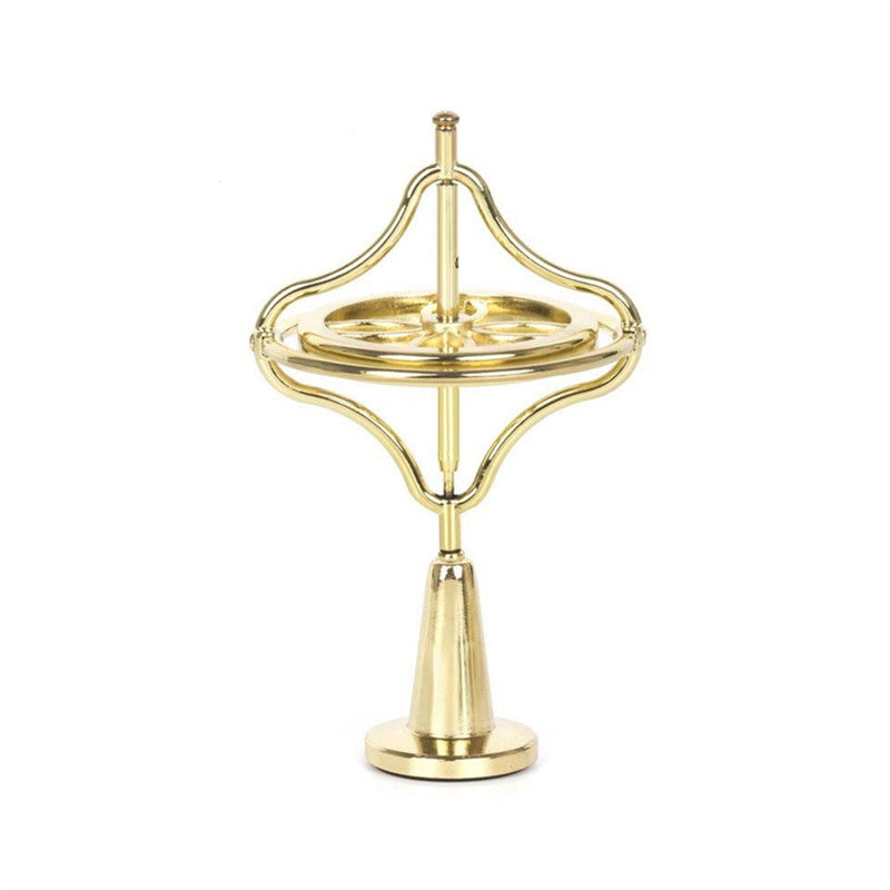 Relaxing Desk Top Spinning Metal Gyro Toy