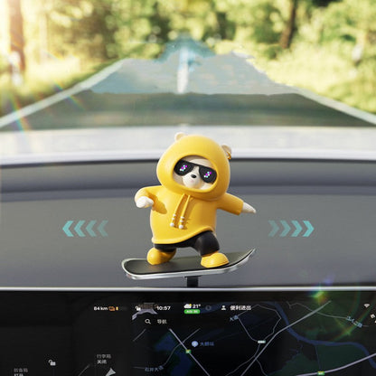 Fun Car Bear Figure Decoration - Halri