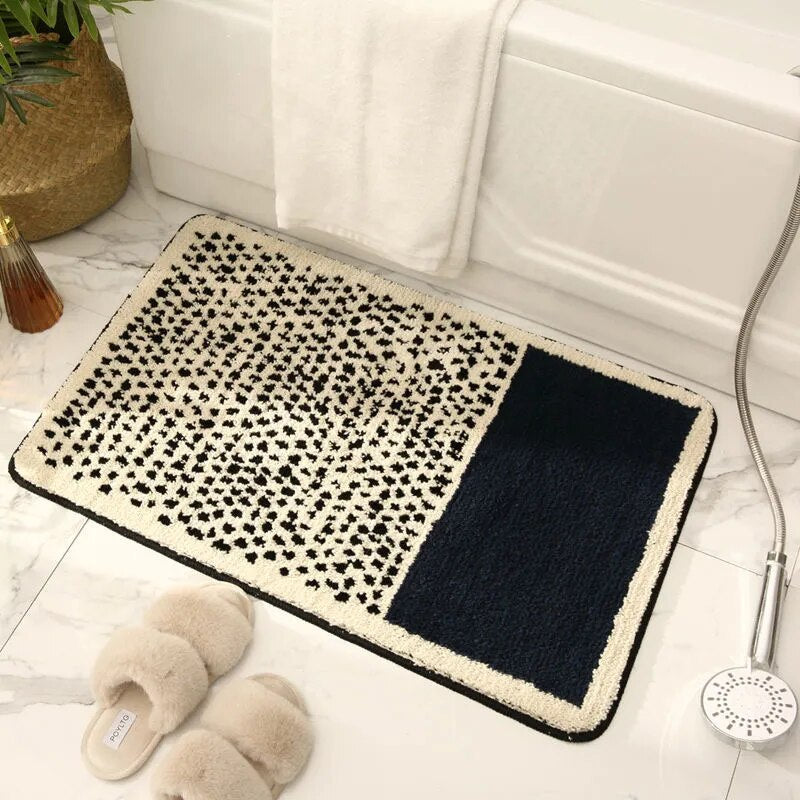 Soft Non-Slip Bath Mat – Colorful Modern Bathroom Decor - Halri