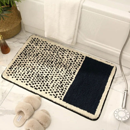 Soft Non-Slip Bath Mat – Colorful Modern Bathroom Decor - Halri