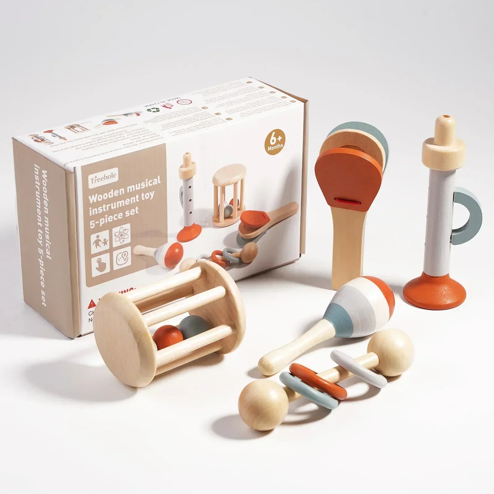 Kid-Friendly Wood Musical Instrument Kit for Kids - Halri