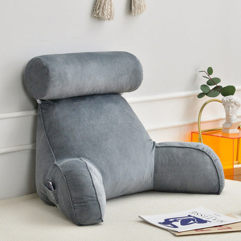 Comfortable Bed Rest Pillow with Arms and Washable Cover - Halri