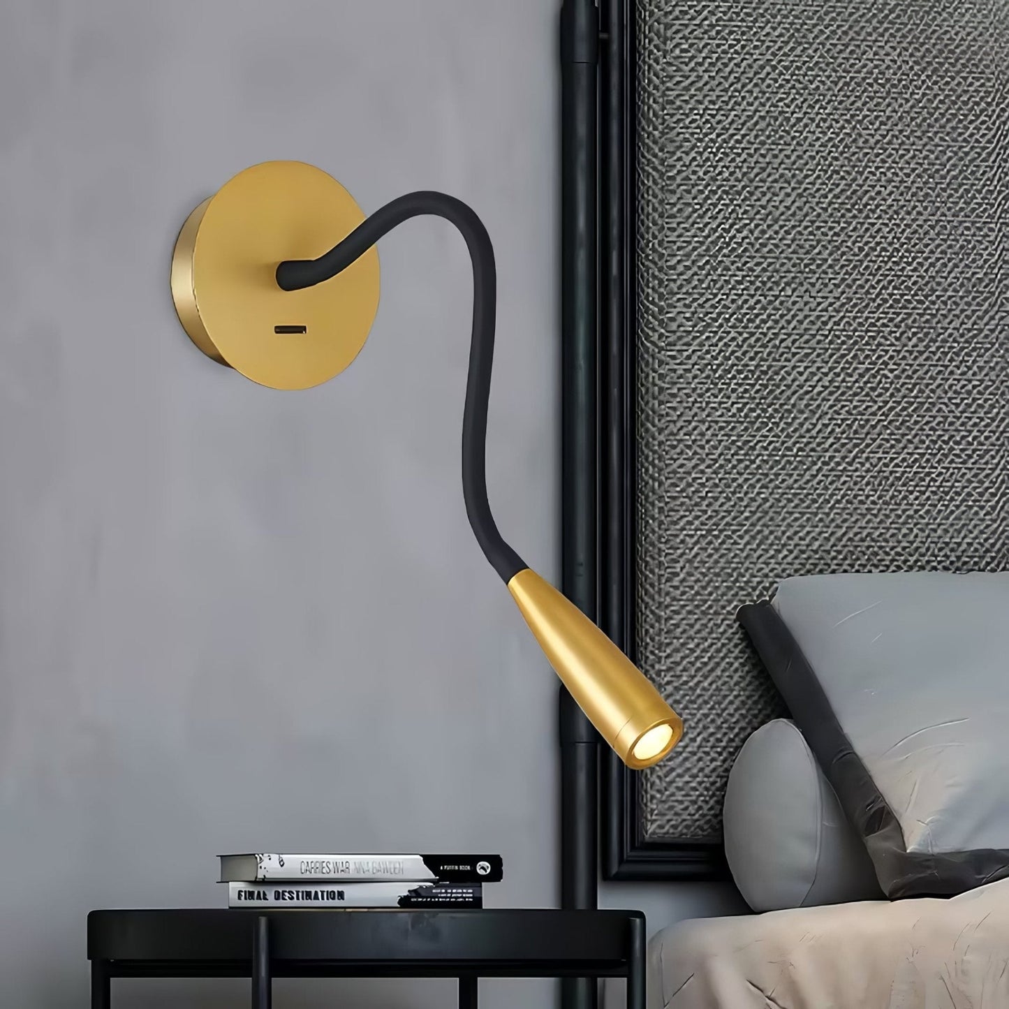 Adjustable LED Wall Light Sconce with Rotary Head – Indoor Wall Lamp in Gold and Brushed Bronze Finish 5