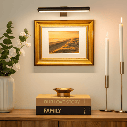 Adjustable LED Wall Light for Artwork with 360° Rotating Head and Customizable Brightness – Modern Metal Design 2