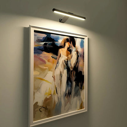 Adjustable LED Wall Light for Artwork with 360° Rotating Head and Customizable Brightness – Modern Metal Design 4