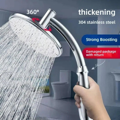 Adjustable Shower Head with Wall Mount, Anti-Clog Design, Safe Materials, Easy to Install and Use