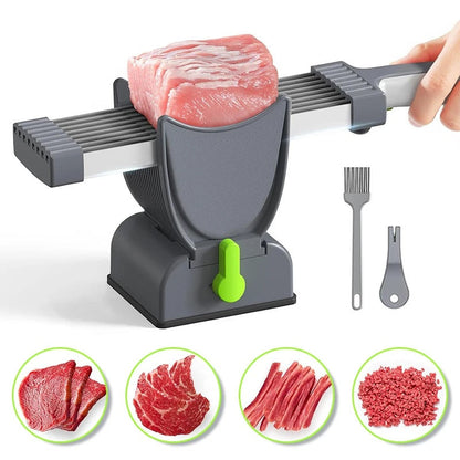 Easy Use Manual Meat Cutter – Sharp Stainless Steel Slicer - Halri
