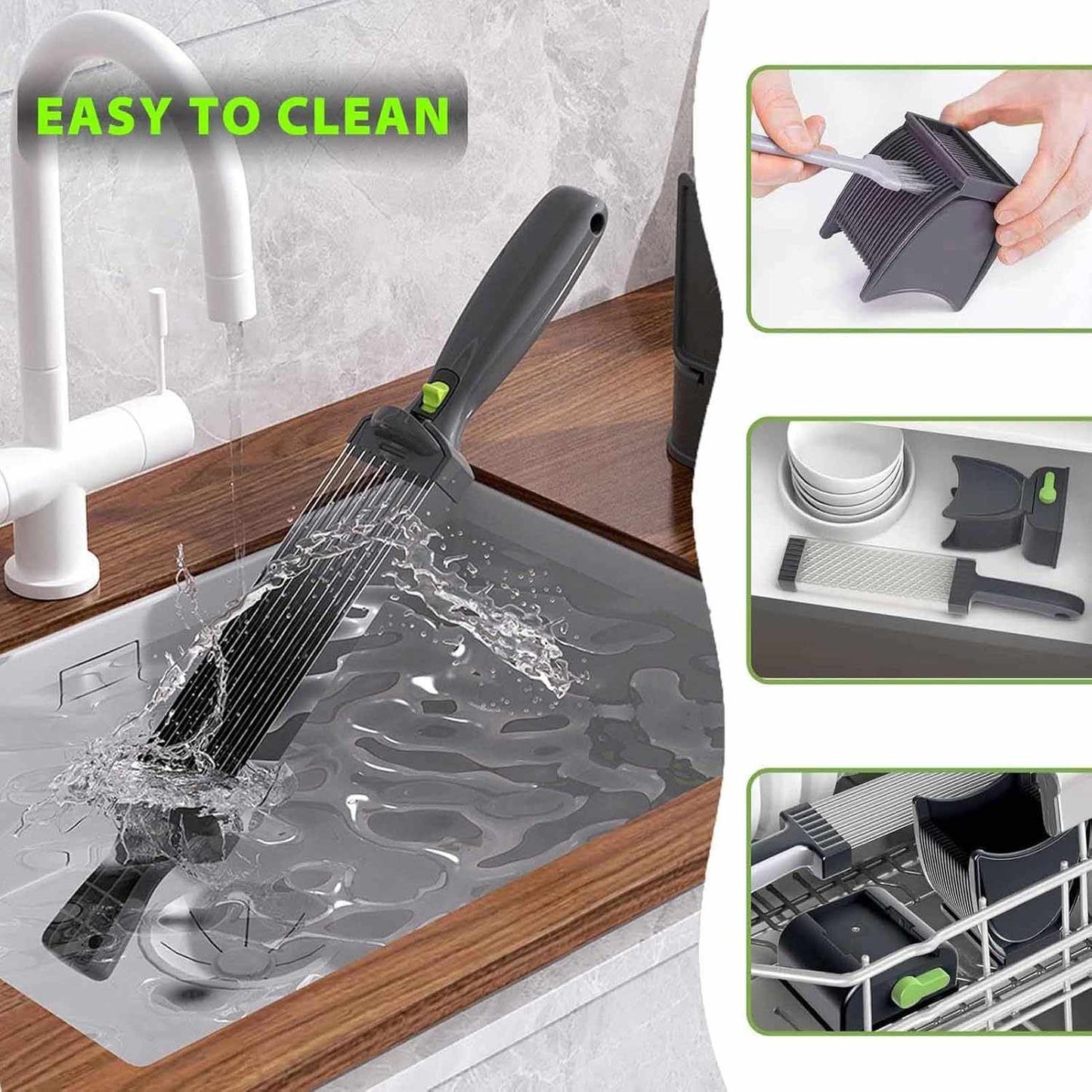 Adjustable Thickness Stainless Steel Meat Slicer – Heavy-Duty Manual Cleaver for Quick and Precise Meat Cutting