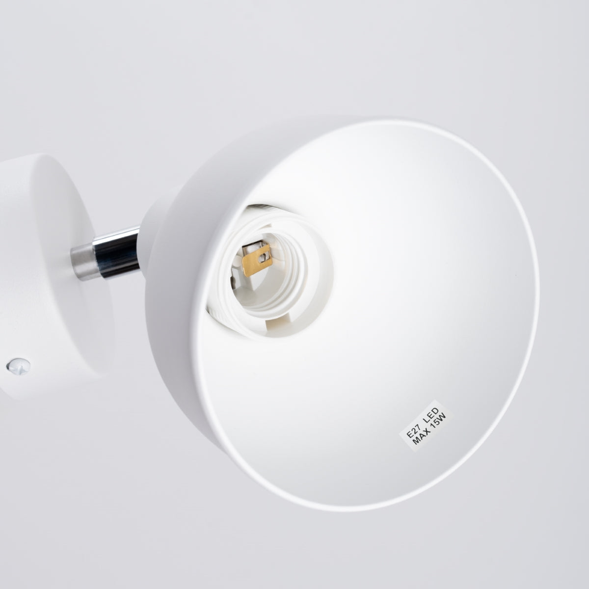 Adjustable White Bell Wall Light – Modern Minimalist Wall Lamp with Adjustable Shade for Living Rooms, Bedrooms, and Offices 3