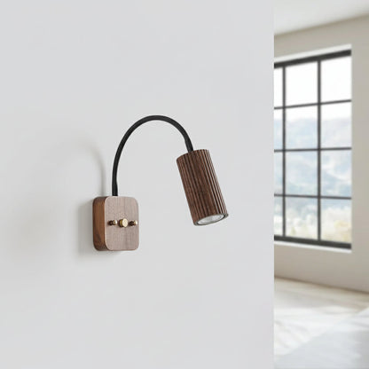 Versatile Wooden Round Wall Lamp - Halri