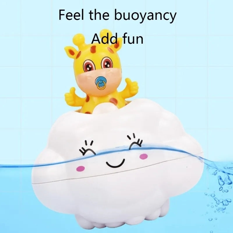 Adorable Cloud Bath Toy with Gentle Waterfall Fun