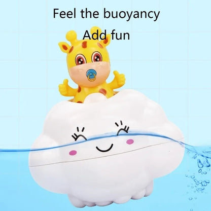 Adorable Cloud Bath Toy with Gentle Waterfall Fun