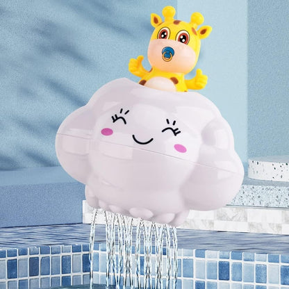 Adorable Cloud Bath Toy with Gentle Waterfall Fun