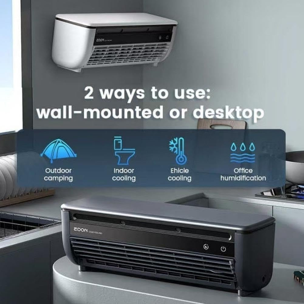Advanced Air Conditioner With Humidifying Airflow, Wireless Operation, 3 Wind Speed Levels, Easy Installation