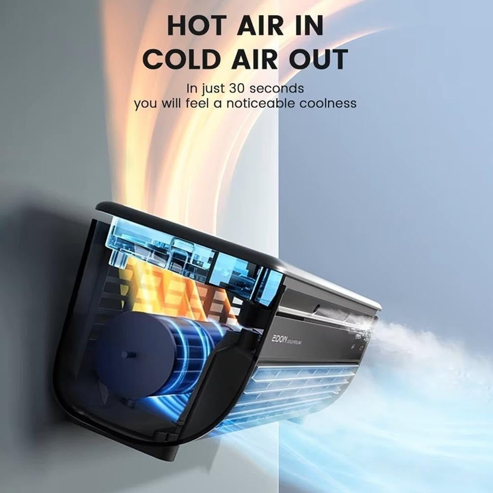 Advanced Air Conditioner With Humidifying Airflow, Wireless Operation, 3 Wind Speed Levels, Easy Installation