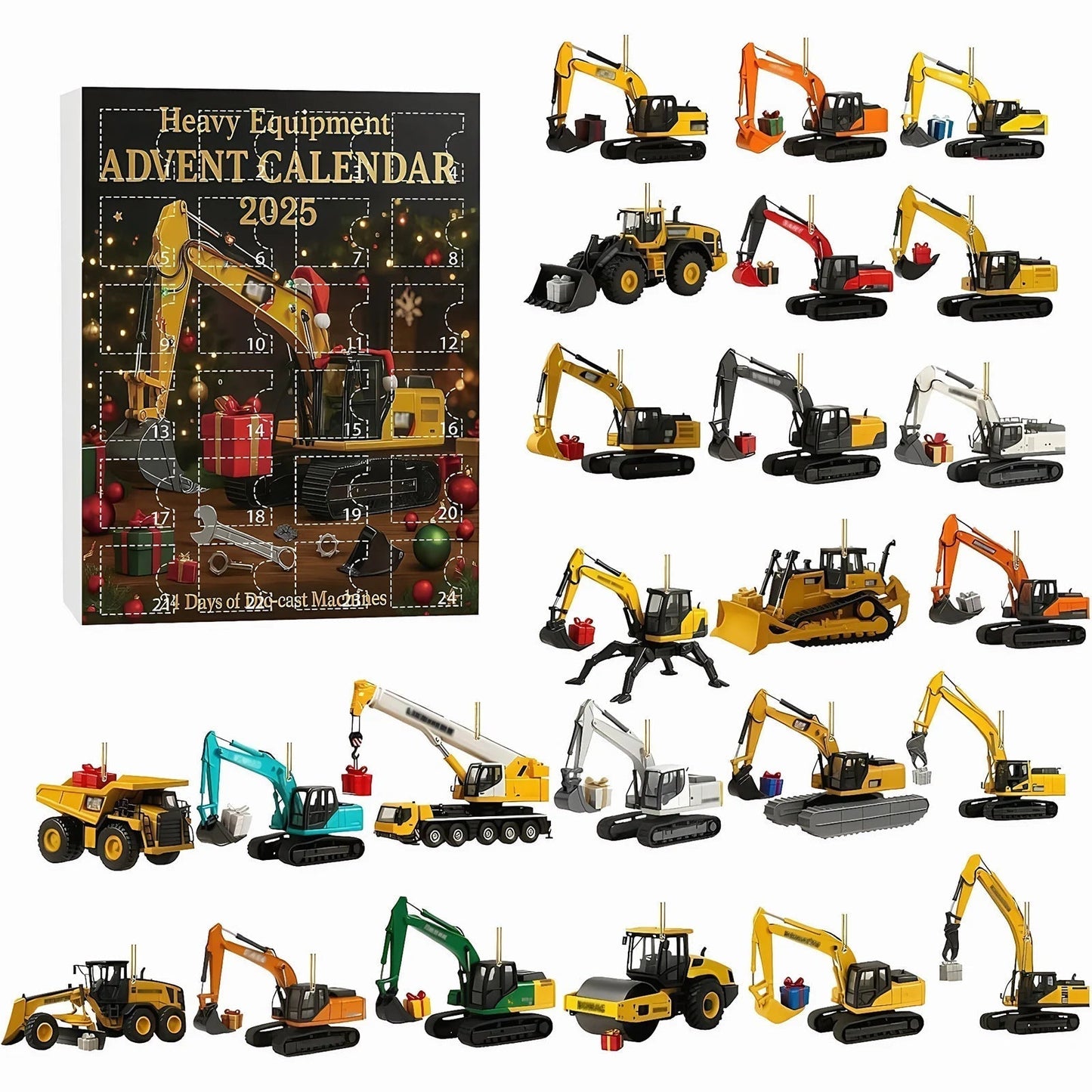 Fun Kids Construction Vehicle Countdown Calendar - Halri