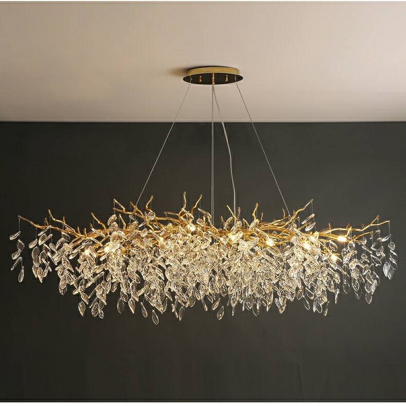 Elegant Crystal Drop Ceiling Light Fixture