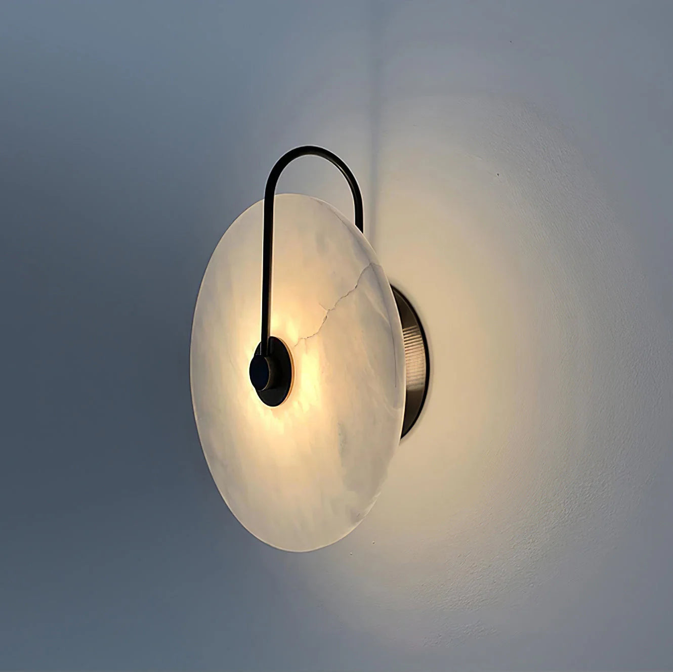White Marble Sconce Light - Halri