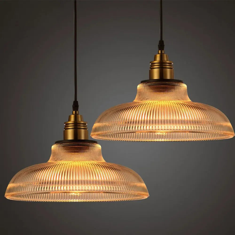 Classic Glass Hanging Pendant Light - Halri